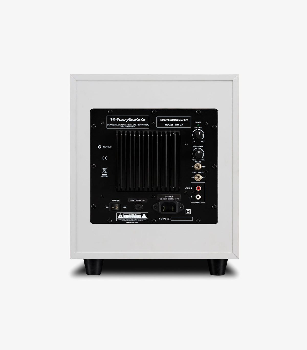 WH-D8 Subwoofer White detail
