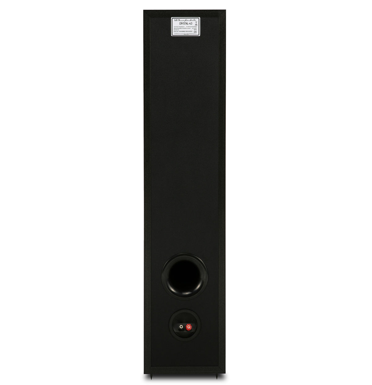 Wharfedale Crystal CR4.3 floorstanding speaker, rear panel and terminals