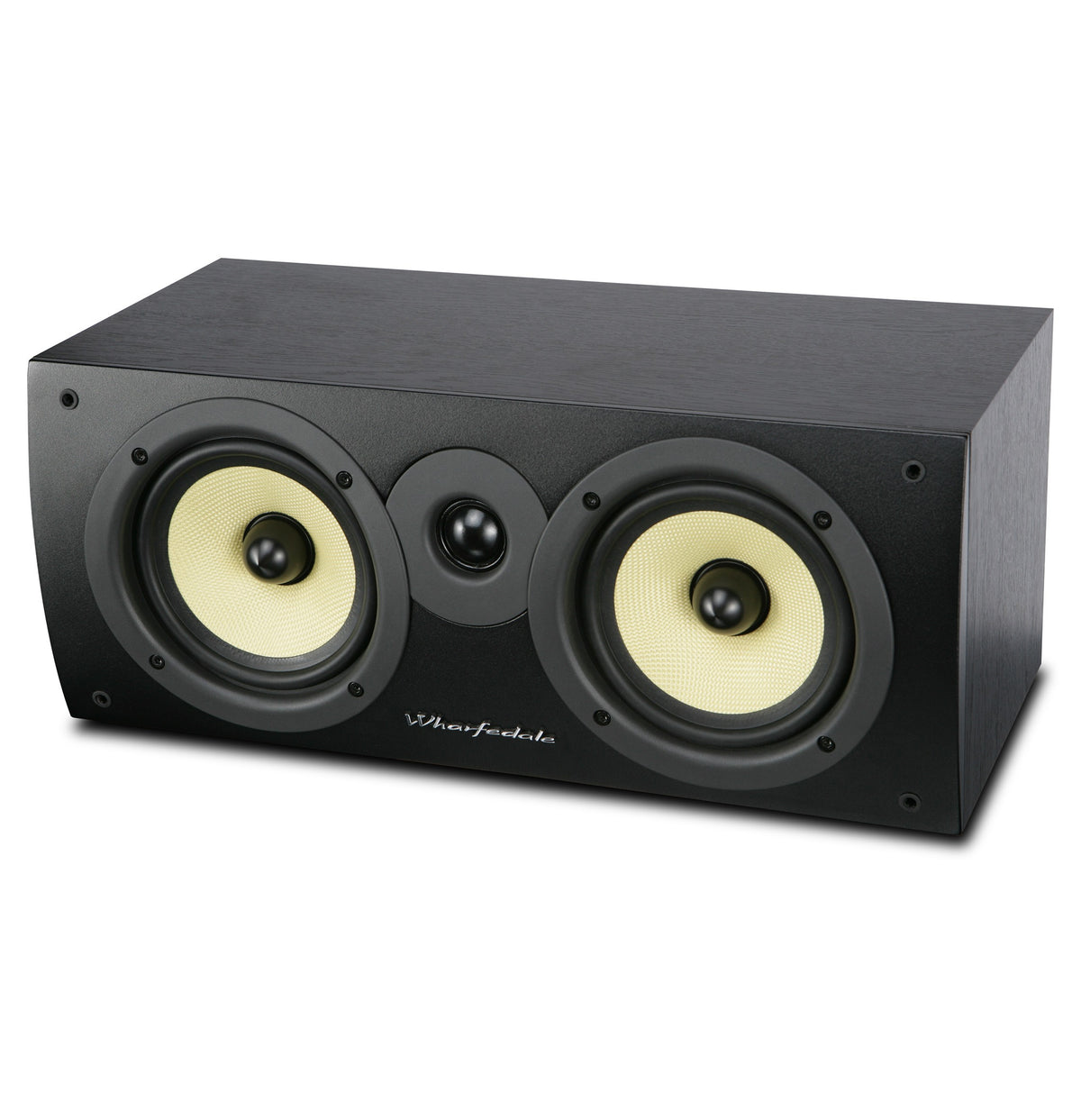 Wharfedale Crystal CR4.C centre speaker in black, side view