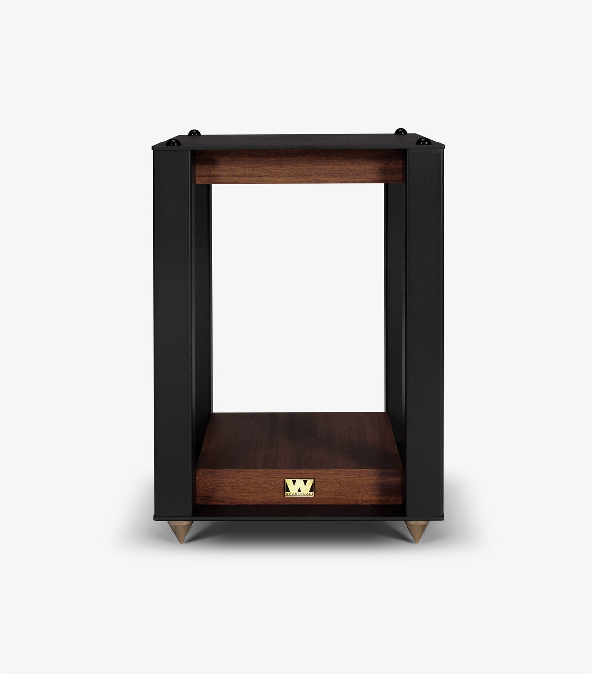 Wharfedale Linton Speaker Stand in Walnut, front view