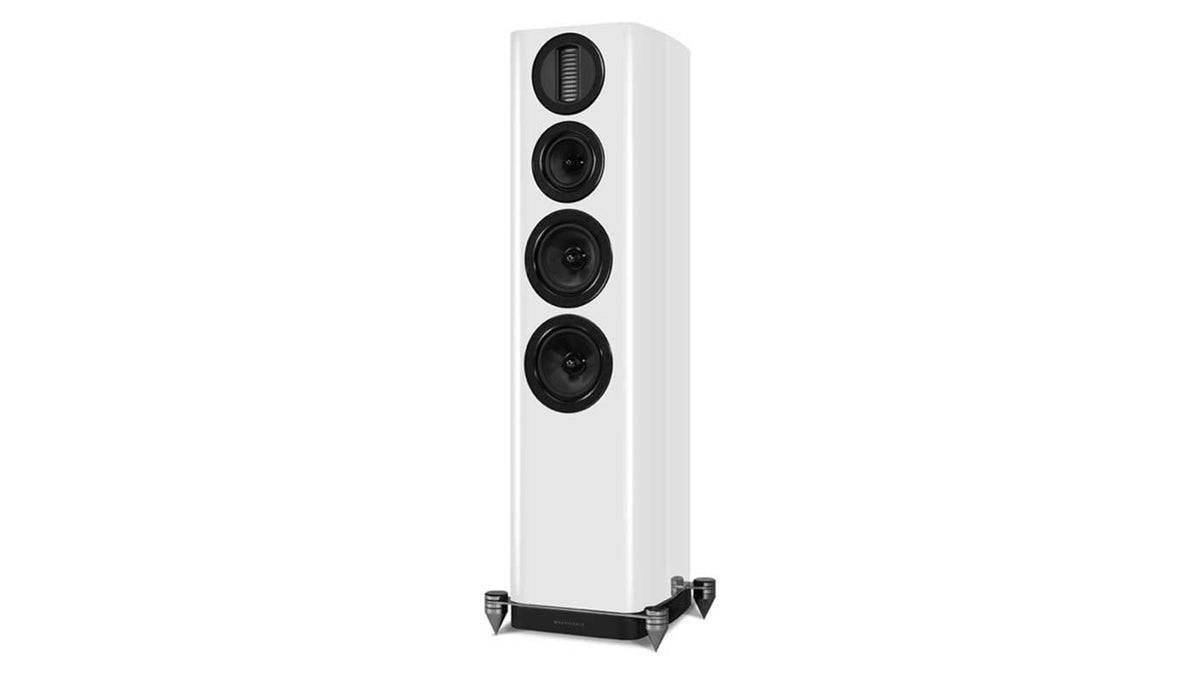 Aura 3 Floorstanding Speakers in white