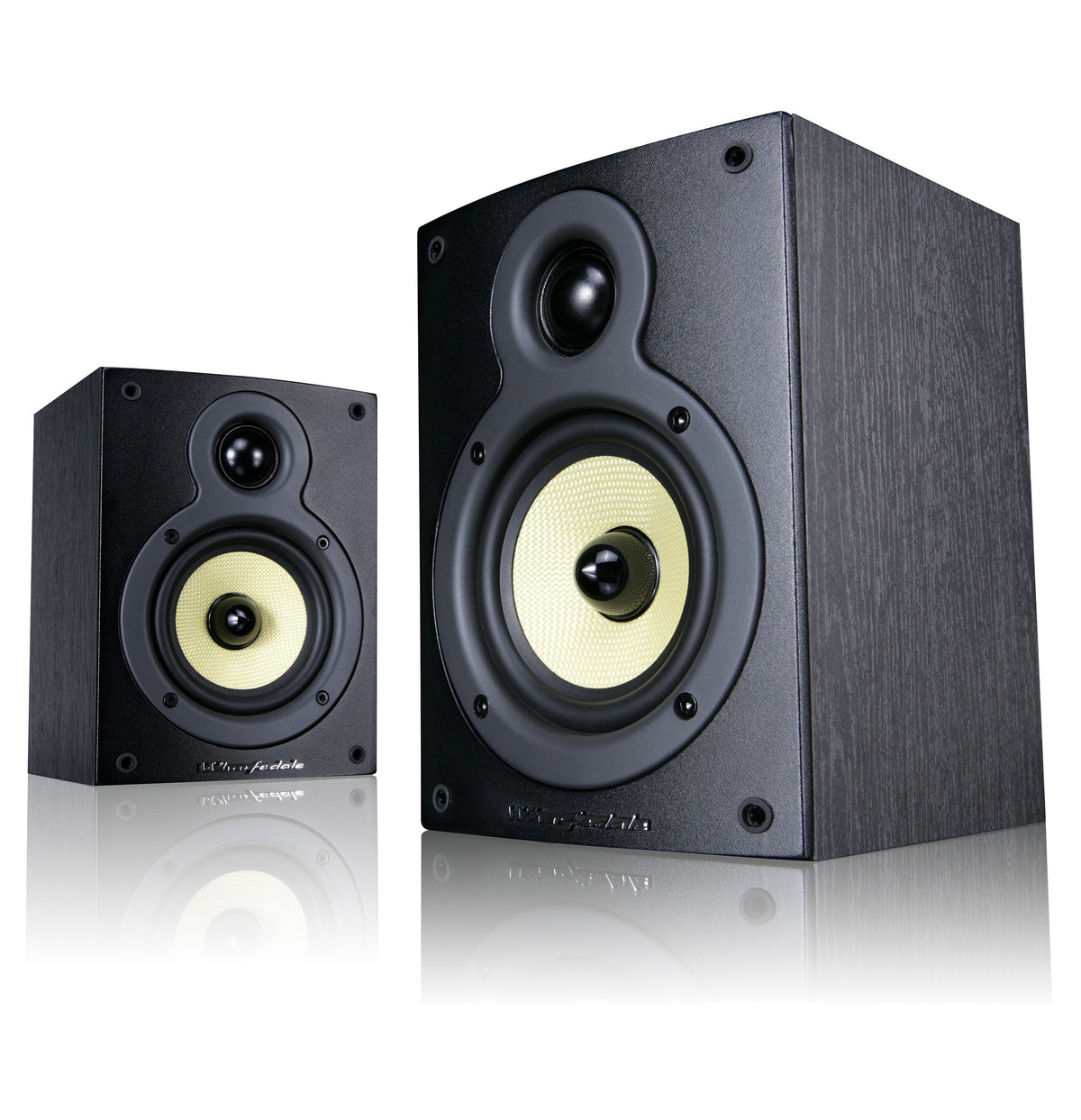 Pair of Wharfedale Crystal CR4.1 bookshelf speakers in black